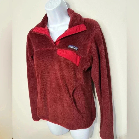 Patagonia Maroon Burgundy Retool Pullover-Women's Sizs XS - Picture 2 of 6